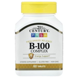 B-100 Complex Prolonged Release, 60 Tablets, 21st Century