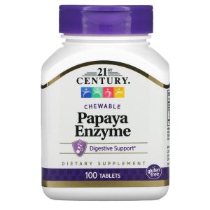 Papaya Enzyme, 100 Chewable Tablets, 21st Century