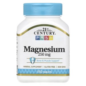 Magnesium 250 mg, 110 Tablets, 21st Century