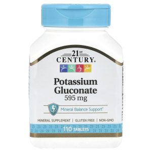 Potassium Gluconate 595 mg, 110 Tablets ni 21st Century