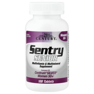 Sentry Senior Women's 50+ Multivitamin & Multimineral Supplement, 100 Tablets, 21st Century