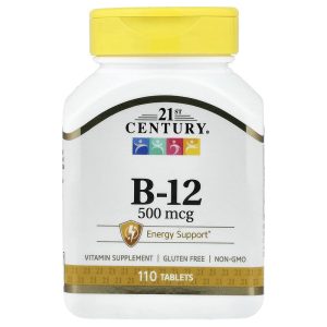 Vitamin B-12 500 mcg, 110 Tablets, 21st Century