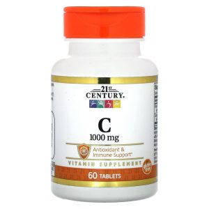 Vitamin C 1,000 mg, 60 Tablets, 21st Century