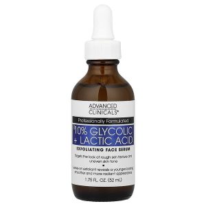 10% Glycolic + Lactic Acid Serum, 1.75 fl oz (52 ml), Advanced Clinicals