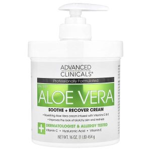 Ang produktong Aloe Vera Soothe & Recover Cream, 16 oz (454 g), Advanced Clinicals