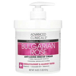 Ang produktong Anti-Aging Rescue Cream Bulgarian Rose, 16 oz (454 g), Advanced Clinicals