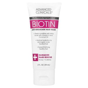 Ang produktong Biotin Anti-Breakage Hair Mask, 2 fl oz (59 ml), Advanced Clinicals