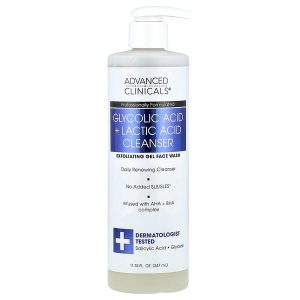 Ang produktong Glycolic Acid + Lactic Acid Cleanser, 11.75 fl oz (347 ml), Advanced Clinicals