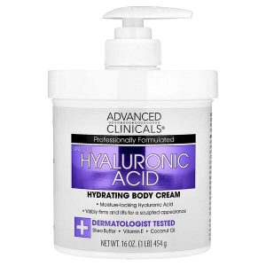 Hyaluronic Acid Hydrating Body Cream, 16 oz (454 g), Advanced Clinicals