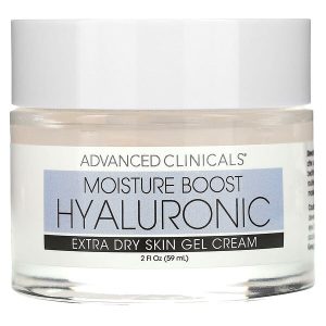 Ang produktong Moisture Boost Hyaluronic Extra Dry Skin Gel Cream, 2 fl oz (59 ml), Advanced Clinicals