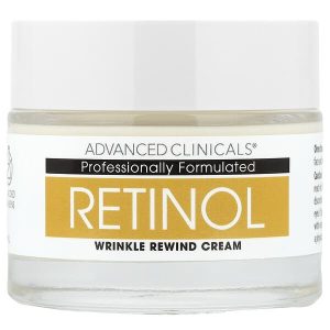 Ang produktong Retinol Wrinkle Rewind Cream, 2.5 fl oz (74 ml), Advanced Clinicals