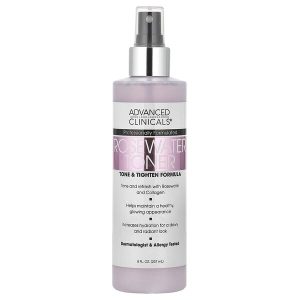Ang produktong Rosewater Toner Tone Tighten Formula, 8 fl oz (237 ml), Advanced Clinicals