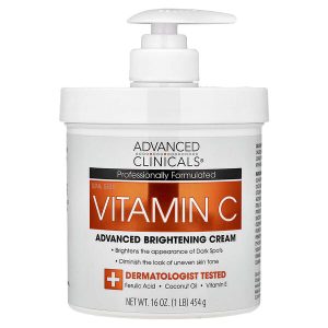Vitamin C Advanced Brightening Cream, 16 oz (454 g), Advanced Clinicals