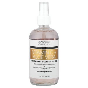 Ang produktong Vitamin C + Aloe Vera Antioxidant Glow Facial Mist, 7.5 fl oz (222 ml), Advanced Clinicals