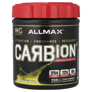 Carbion with Electrolytes, Pineapple Mango, 25.6 oz (725 g), ALLMAX