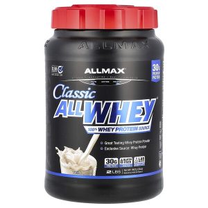 Classic AllWhey 100% Whey Protein Source, 2 lbs (907 g), Vanilla, ALLMAX