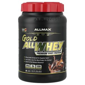 Gold AllWhey Premium Whey Protein, Chocolate, 2 lbs (907 g), ALLMAX
