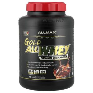 Chocolate, 5 lbs (2.27 kg), ALLMAX Gold AllWhey Premium Whey Protein