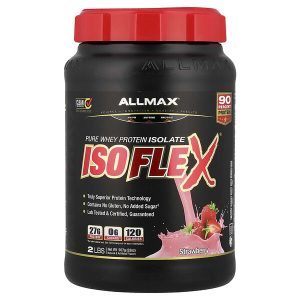 Isoflex Pure Whey Protein Isolate, Strawberry, 2 lbs (907 g), ALLMAX