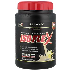 Isoflex Pure Whey Protein Isolate, Vanilla, 2 lbs (907 g), ALLMAX