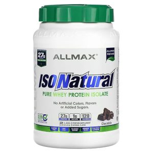 Isonatural Pure Whey Protein Isolate, Chocolate, 2 lbs (907 g), ALLMAX