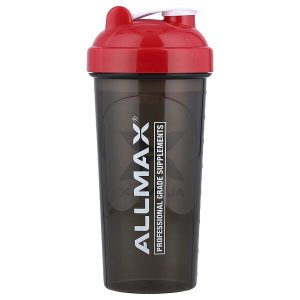 Leak Proof Shaker, Black/Red, 25 oz (700 ml), ALLMAX