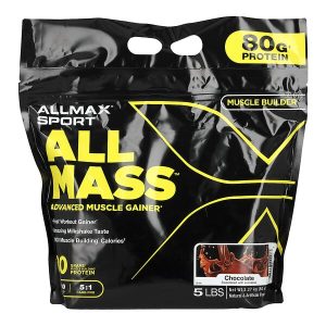 Allmass Advanced Muscle Gainer Chocolate, 5 lbs (2.27 kg), Allmax Sport