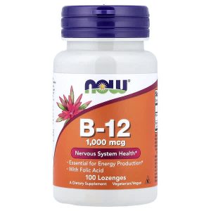 Vitamin B-12 1,000 mcg, 100 Lozenges, Now Foods