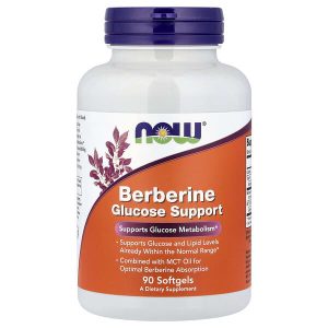 Ang produktong Berberine Glucose Support, 90 Softgels, Now Foods