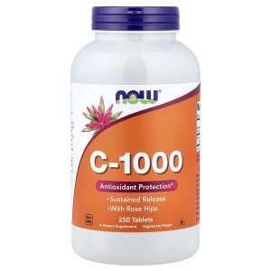 Vitamin C 1000 mg, 250 Tablets, Now Foods