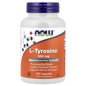 L-Tyrosine 500 mg, 120 Capsules, Now Foods