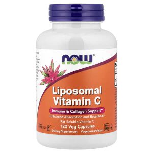 Liposomal Vitamin C 500 mg, 120 Veg Capsules, Now Foods