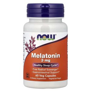 Melatonin 3 mg, 60 Veg Capsules, Now Foods