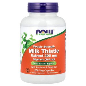 Milk Thistle Extract 300 mg, 200 Veg Capsules, Now Foods