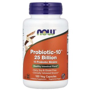 Probiotic-10 100 Veg Capsules, Now Foods