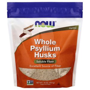 Ang produktong Whole Psyllium Husks, 454 g, Now Foods
