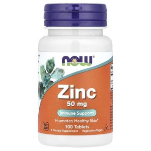 Ang produktong Zinc 50 mg, 100 Tablets, NOW Foods