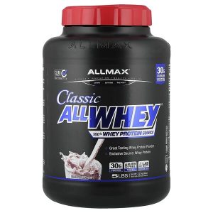 Classic AllWhey 100% Whey Protein Source, Cookies & Cream, 5 lbs (2.27 kg), ALLMAX