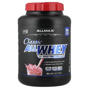 AllWhey 100% Whey Protein Source, Strawberry, 5 lbs (2.27 kg), ALLMAX
