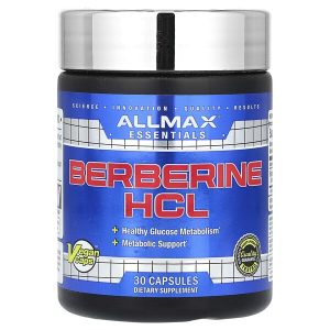 Berberine HCL 500 mg, 30 Vegan Capsules, ALLMAX Essentials