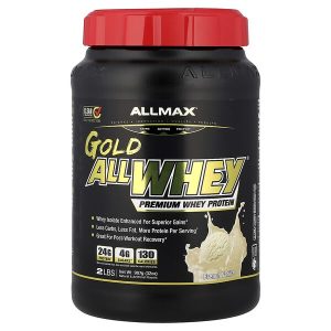 AllWhey Premium Whey Protein French Vanilla, 2 lbs (907 g), ALLMAX