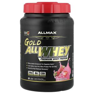 AllWhey Premium Whey Protein, Strawberry, 2 lbs (907 g), ALLMAX Gold
