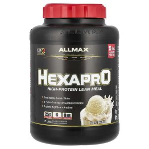 Hexapro High Protein Lean Meal French Vanilla, 5 lbs (2.27 kg), ALLMAX
