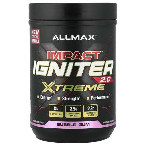 IMPACT Igniter Xtreme 2.0, Bubble Gum, 14.82 oz (420 g), ALLMAX