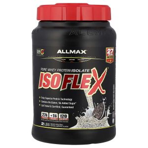 Isoflex Pure Whey Protein Isolate, Cookies & Cream, 2 lbs (907 g), ALLMAX
