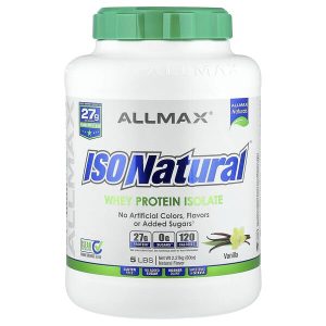 IsoNatural Whey Protein Isolate, Vanilla, 5 lbs (2.27 kg), ALLMAX