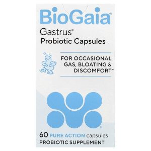 Probiotic Capsules, 60 Pure Action Capsules, BioGaia Gastrus