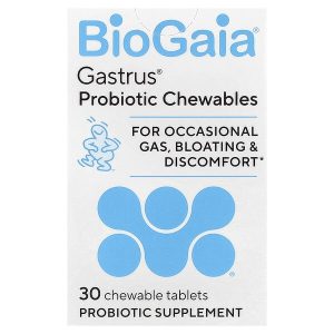 Gastrus Probiotic Chewables, 30 Chewable Tablets, BioGaia