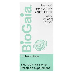 Prodentis Probiotic Drops for Gums and Teeth, 200 Million CFU, 0.17 fl oz (5 ml), BioGaia