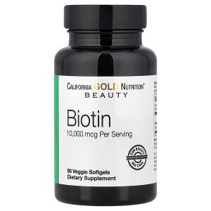 Biotin 10,000 mcg, 90 Veggie Softgels, California Gold Nutrition